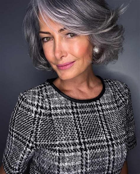 grey hair color short hair|short haircuts for grey hair over 60.